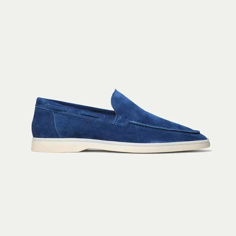 Casual slip-on suede loafers