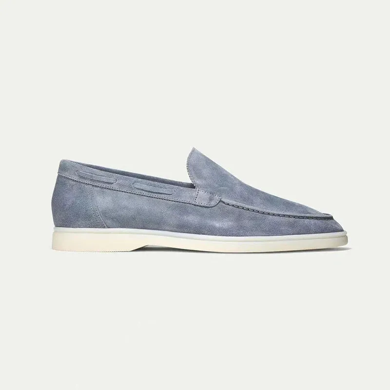 Casual slip-on suede loafers