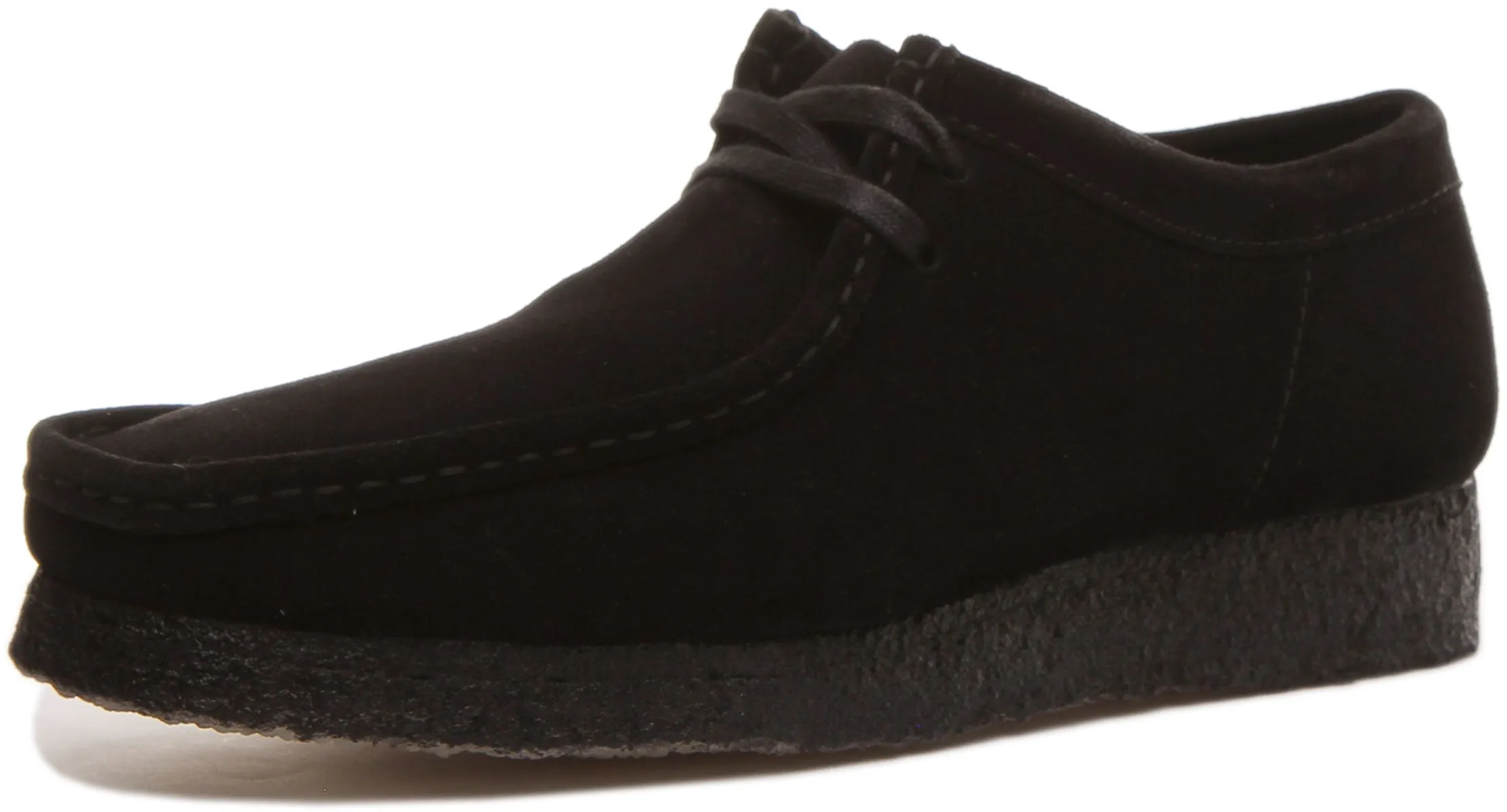 Clarks Originals Wallabee In Black Suede For Men