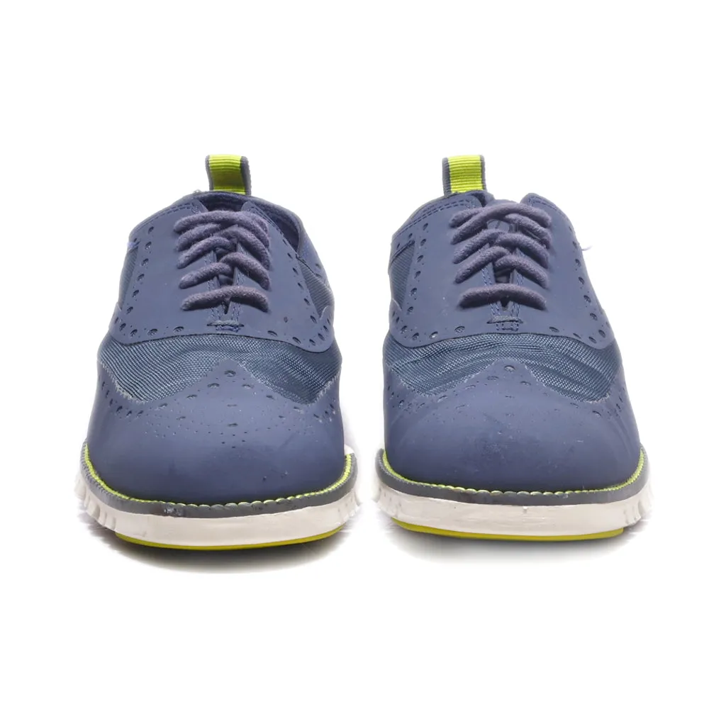 Cole Haan Casual Lace Ups Fabric Grey Colour For Men