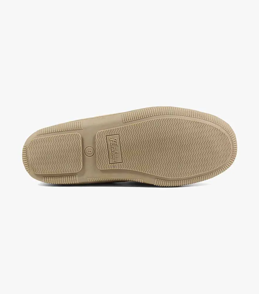 Cozy Moc Toe Tie Slipper in Sand by Florsheim