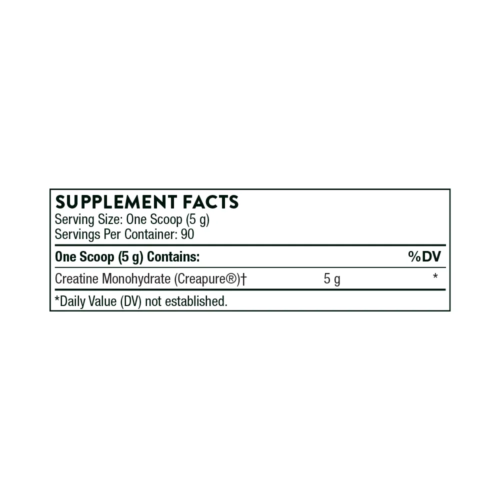 Creatine - Thorne - Creatine Monohydrate as Creapure to support Energy Production, Lean Body Mass and Power