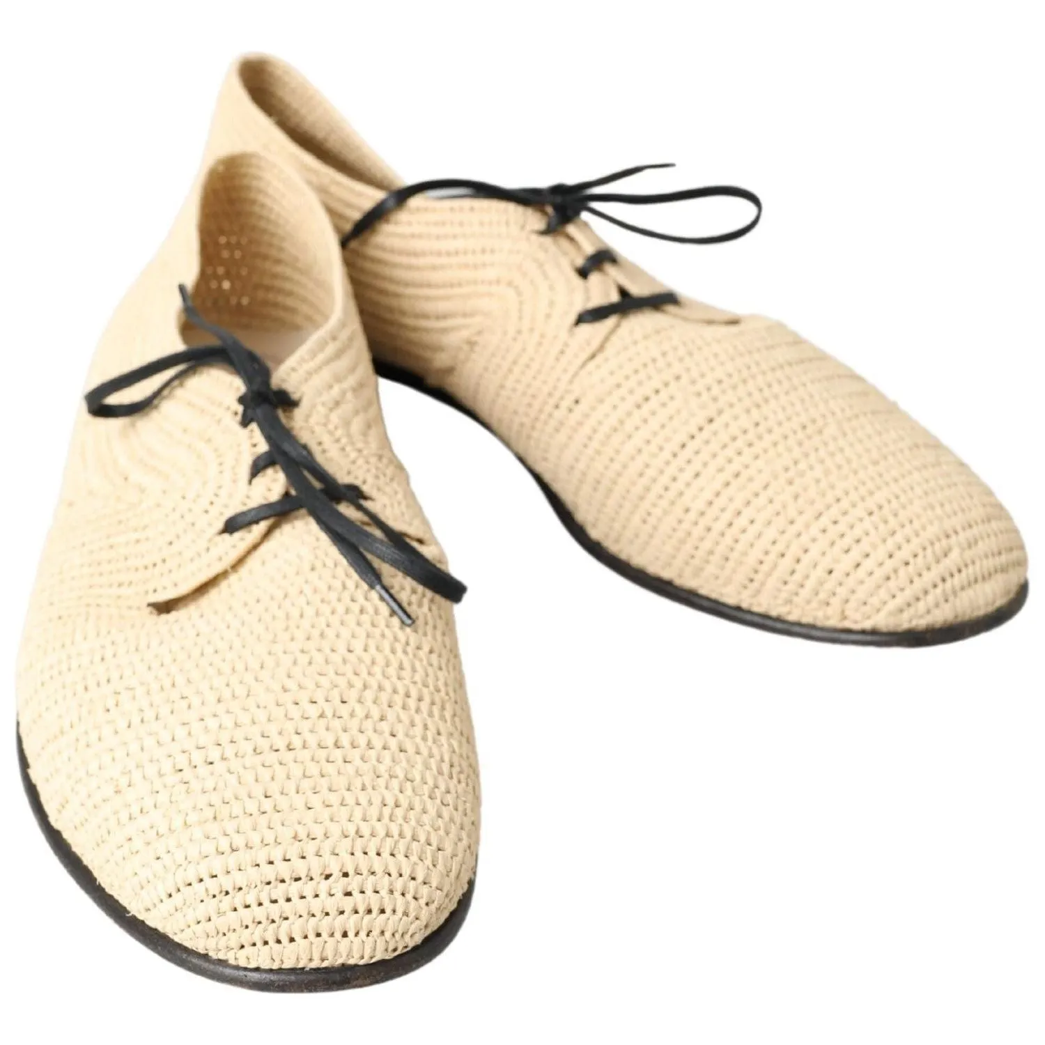 Dolce & Gabbana Chic Beige Derby Lace-Up Casual Men's Shoes