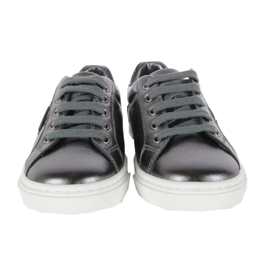 Dolce & Gabbana Kids Grey Metallic Trainers