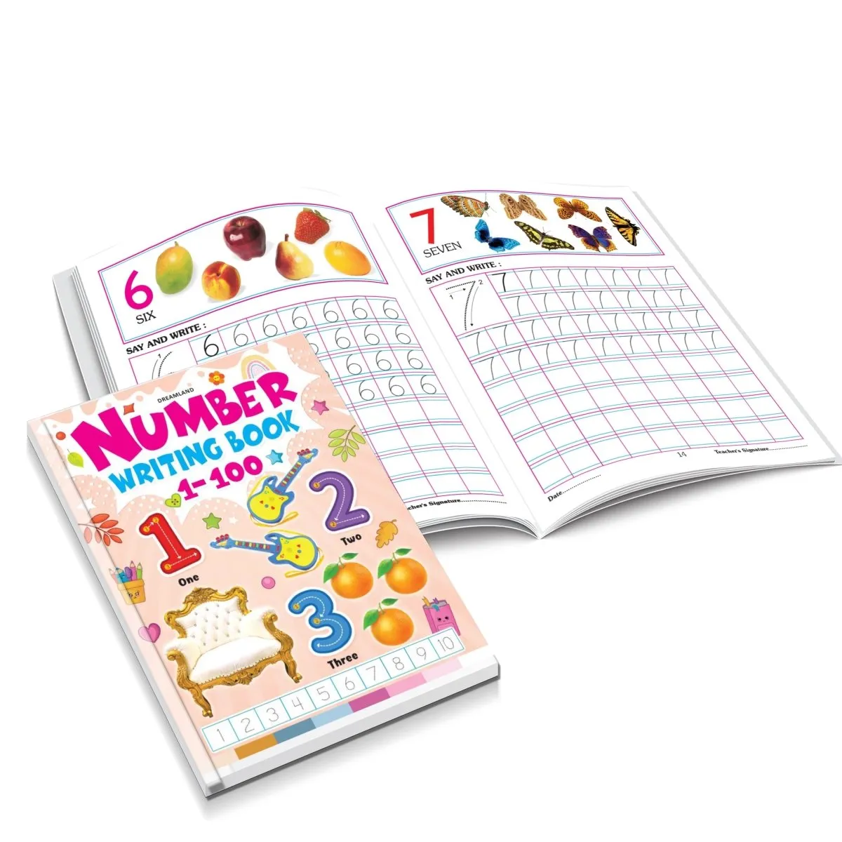 Dreamland Publications Number Writing Book (4 Titles) Pack