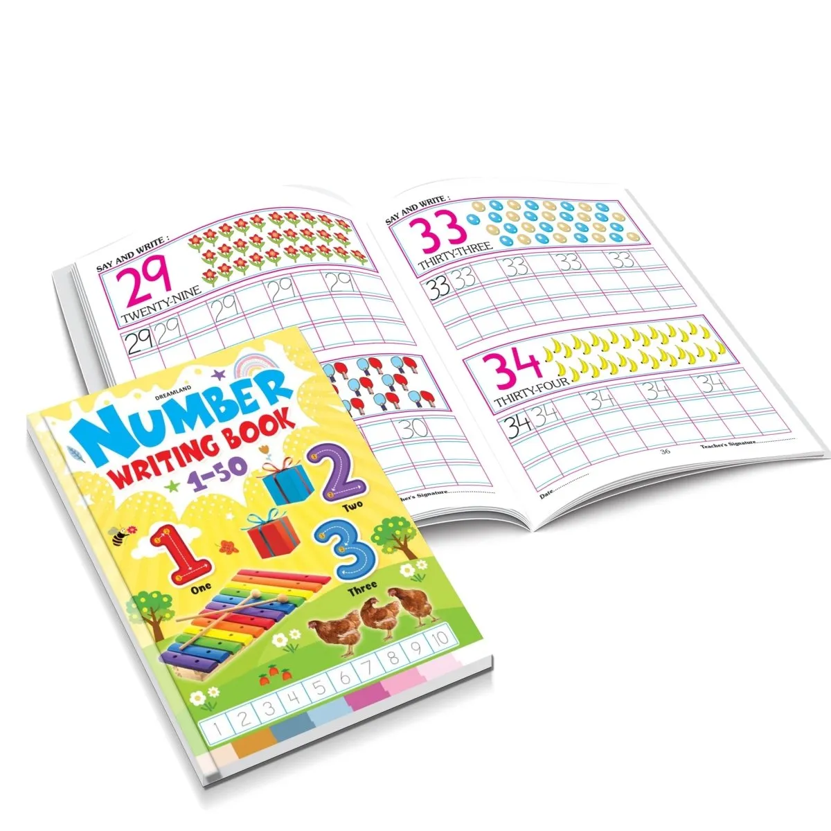 Dreamland Publications Number Writing Book (4 Titles) Pack