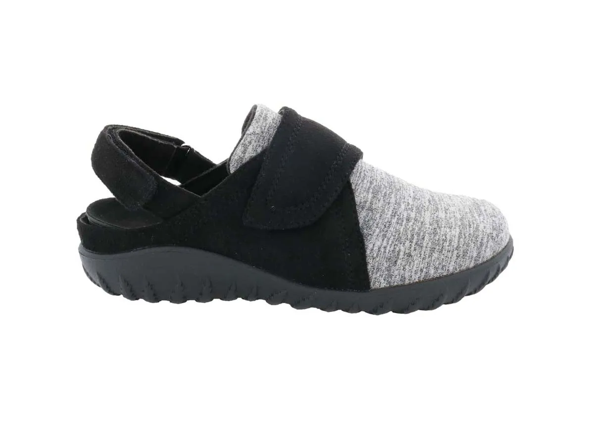 Drew Breezy Women Casual Shoe In Black Micro/stretch