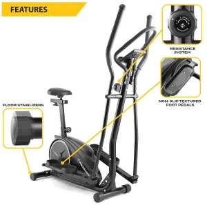 Elliptical Exercise Machine with Seat