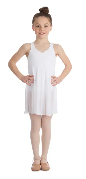 Elowel Kids Girls Empire Leotard Dress  (Size 2-14 Years) White