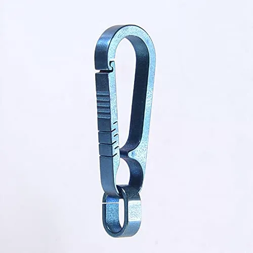 Enakshi Key Chain Clip Titanium Pocket Tools Waist Hanging Keyring Blue Sporting Goods | Fitness Running & Yoga | Other Fitness Running & Yoga