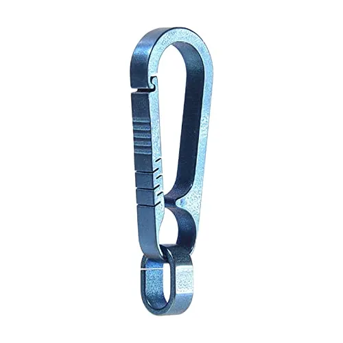 Enakshi Key Chain Clip Titanium Pocket Tools Waist Hanging Keyring Blue Sporting Goods | Fitness Running & Yoga | Other Fitness Running & Yoga