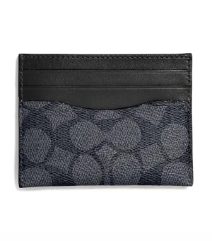 Flat Card Case Charcoal/Black