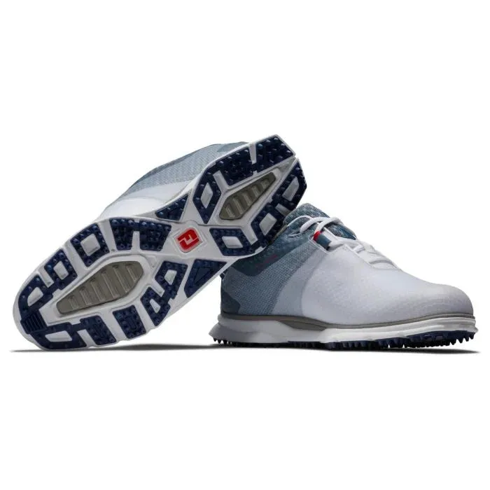 FootJoy Men's Pro SL Sports Golf Shoes- White/Blue Fog