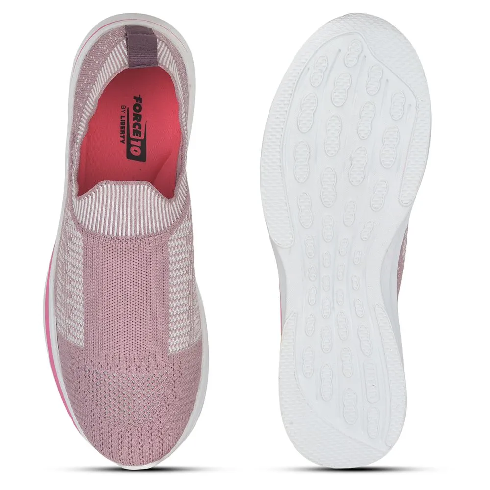 FORCE 10 Sports Non Lacing Shoe For Ladies (Pink) NORRIS-2E By Liberty