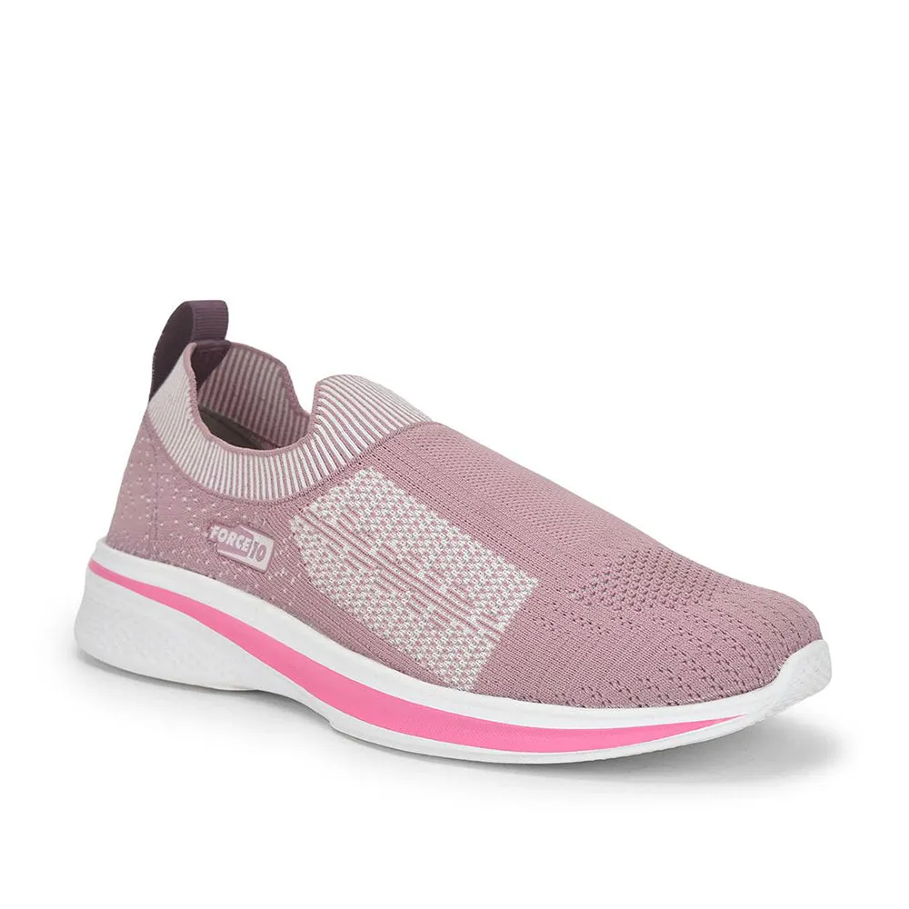 FORCE 10 Sports Non Lacing Shoe For Ladies (Pink) NORRIS-2E By Liberty