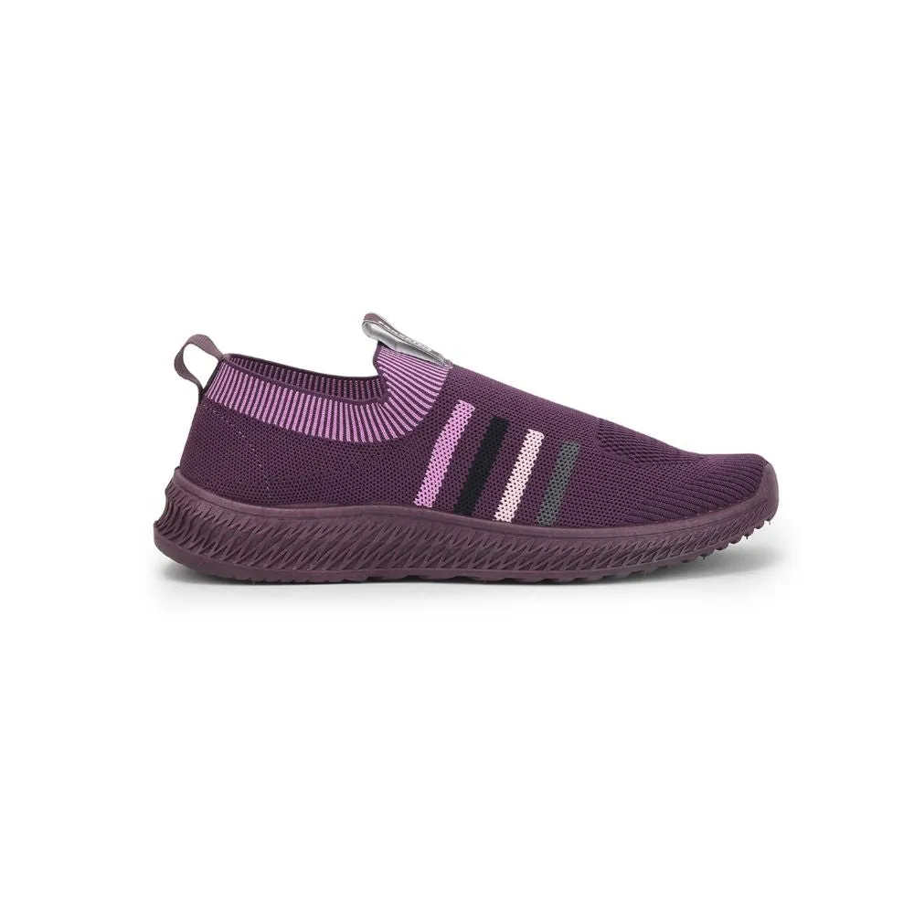 Force 10 Sports Non Lacing Shoe For Ladies (Purple) GRACE-7 By Liberty