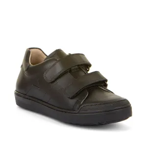 Froddo: Aster Velcro School Shoes - Black Leather