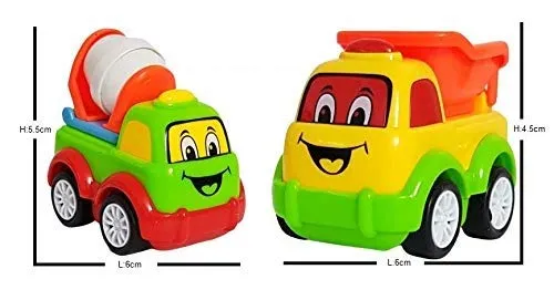 Galaxy Hi-Tech Exclusive, Non Toxic Unbreakable Automobile Car Toy Set , Pull Back Car Truck Toy Aeroplane Set for Kids Boy and Girl, Pack of 7, Multicolor