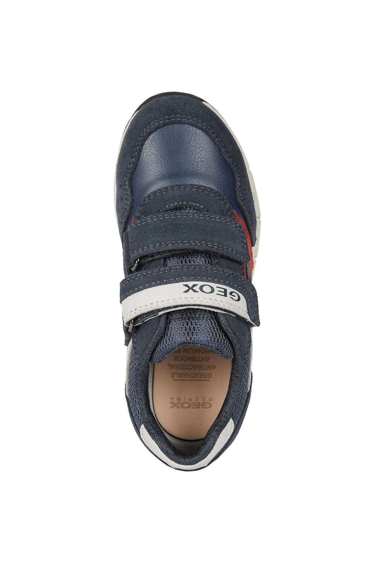 Geox Alben Boys Navy-Dark Red Trainer