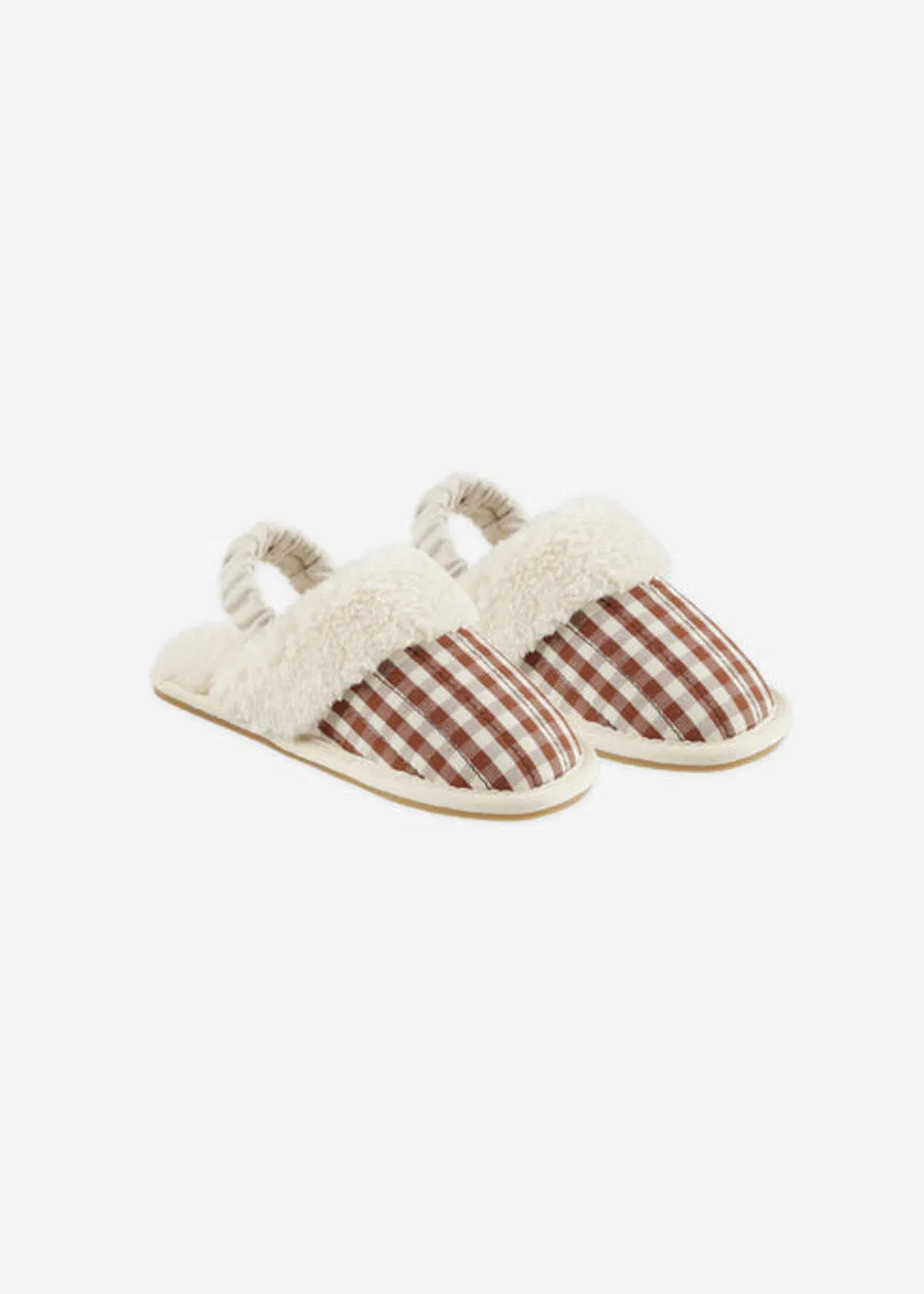 GINGHAM SLIPPERS