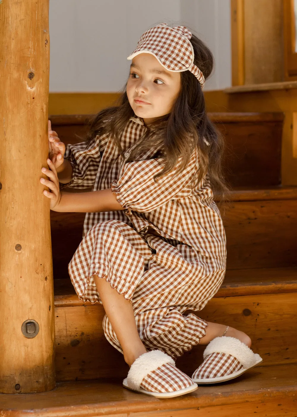 GINGHAM SLIPPERS