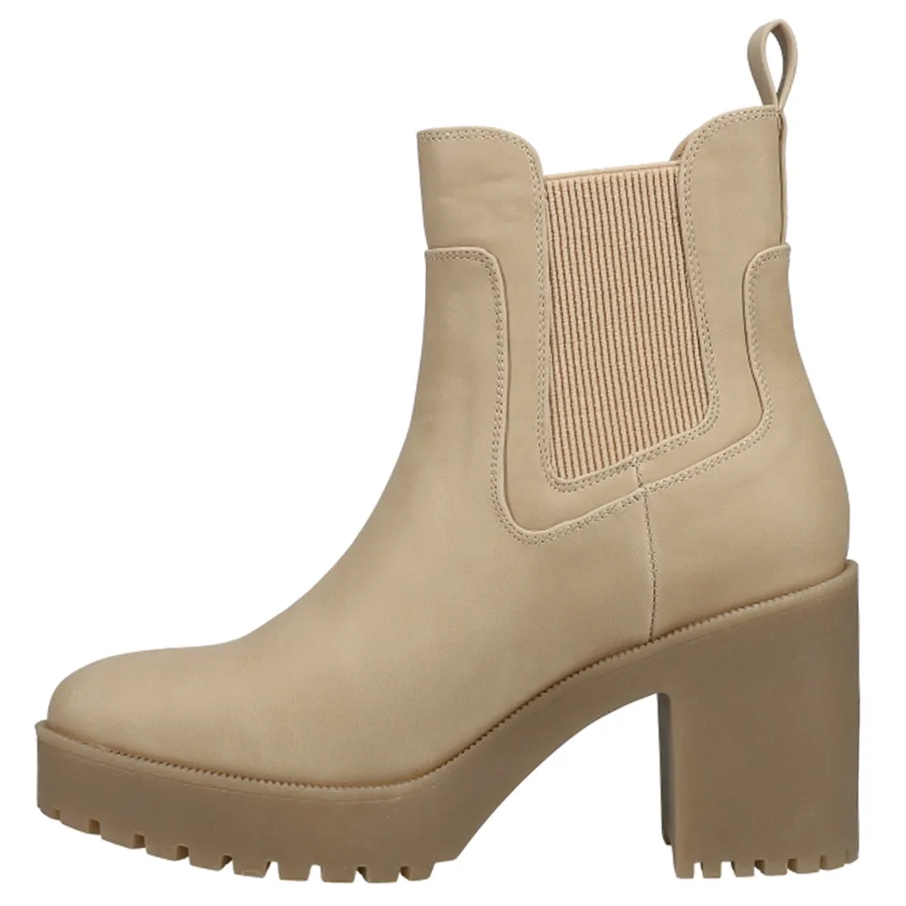 Good Day Round Toe Chelsea Platform Booties