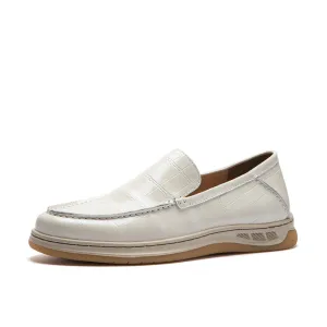 GrainLux Elegant Round Toe Slip-Ons