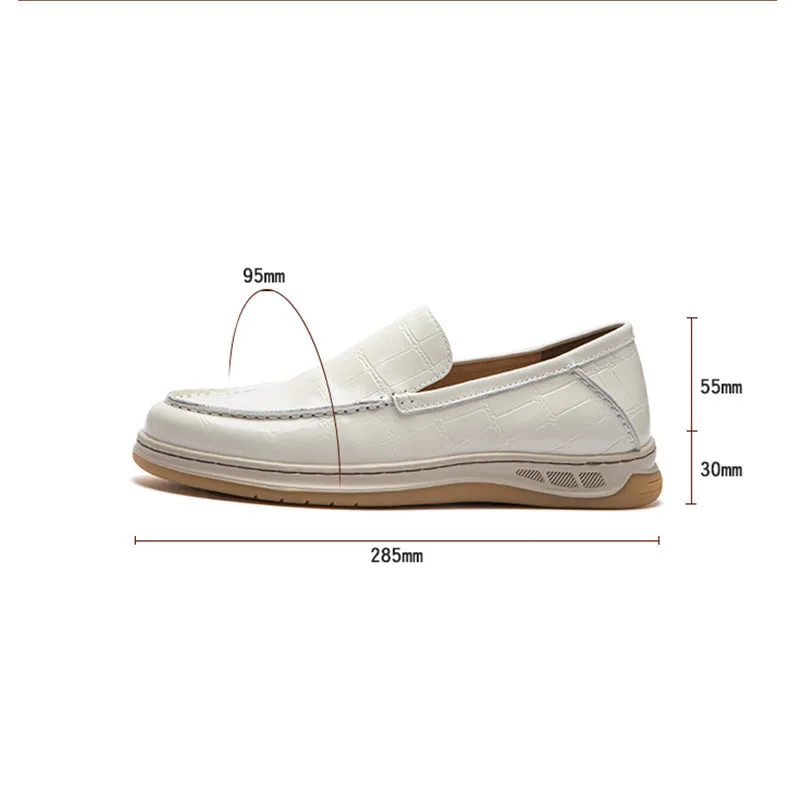 GrainLux Elegant Round Toe Slip-Ons