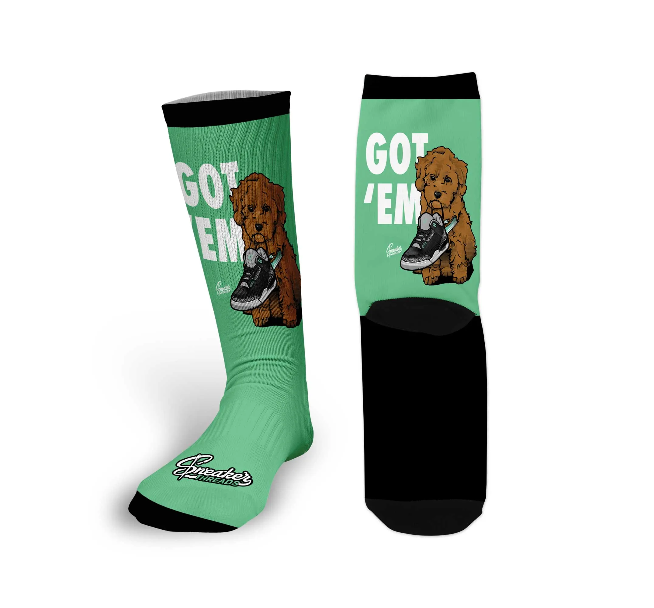 Green Glow Got Em Socks