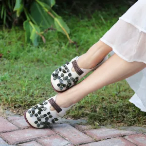 Handmade Women's Retro Flats | Gift Shoes