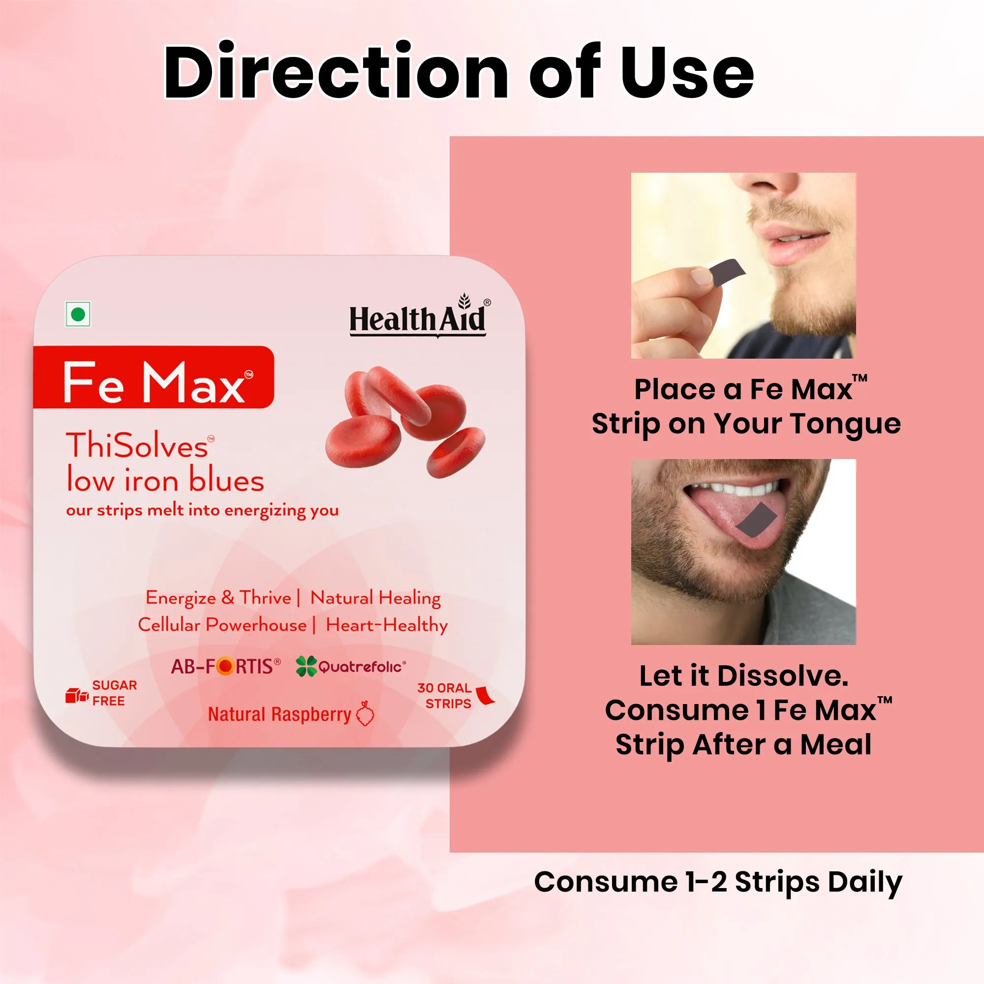 HealthAid I Fe Max I Thi Solves I 30 Oral Strips