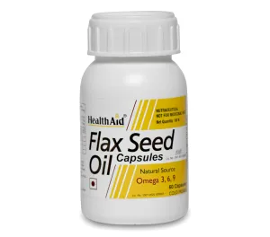 HealthAid I Flax Seed Oil 1000 mg I Omega 3.6.9 I 60 Capsules