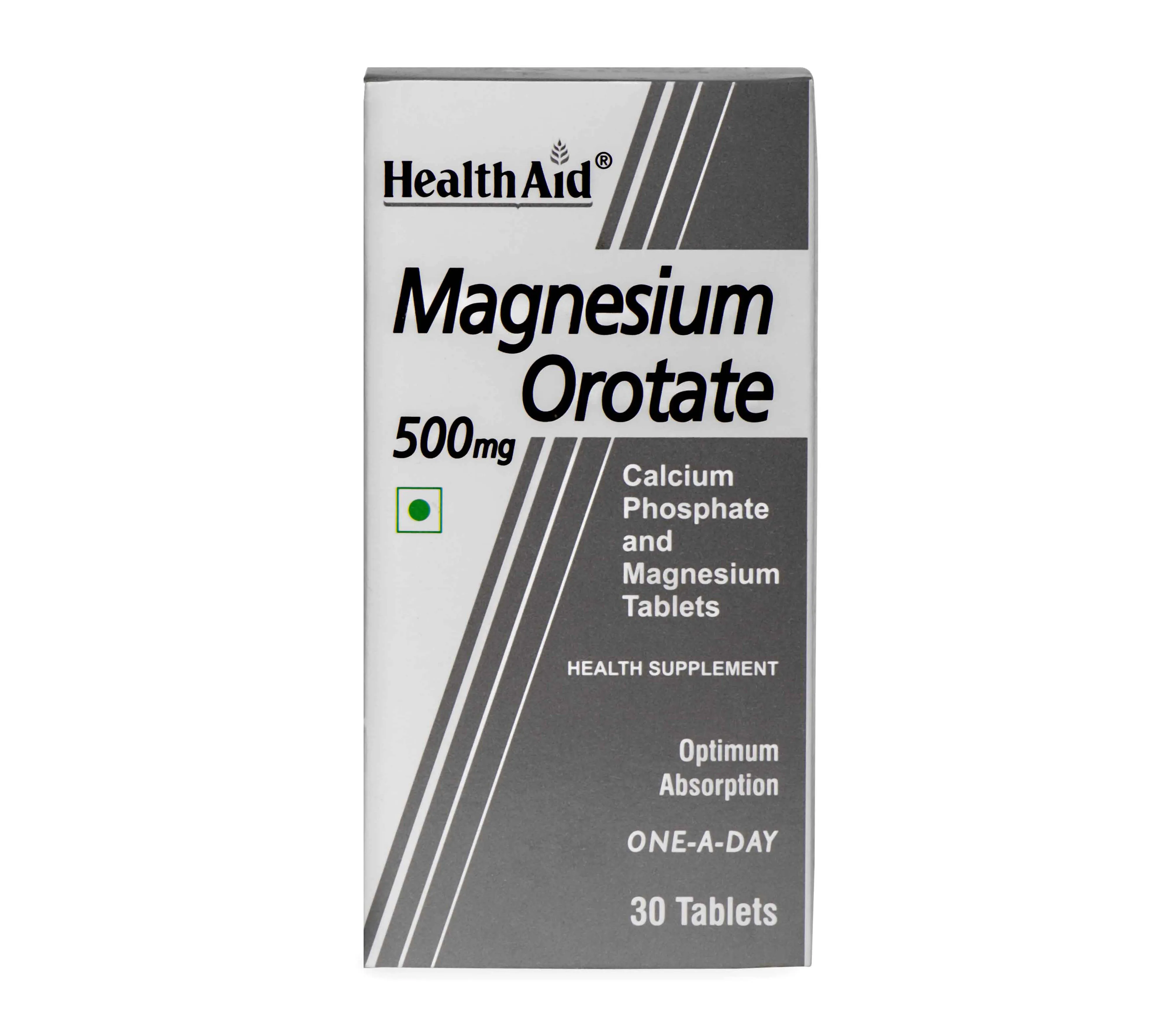 HealthAid I Magnesium I Orotate 500 mg I 30 Tablets