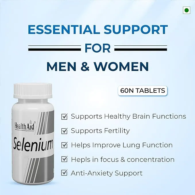 HealthAid I Selenium 200 µg I 60 Tablets