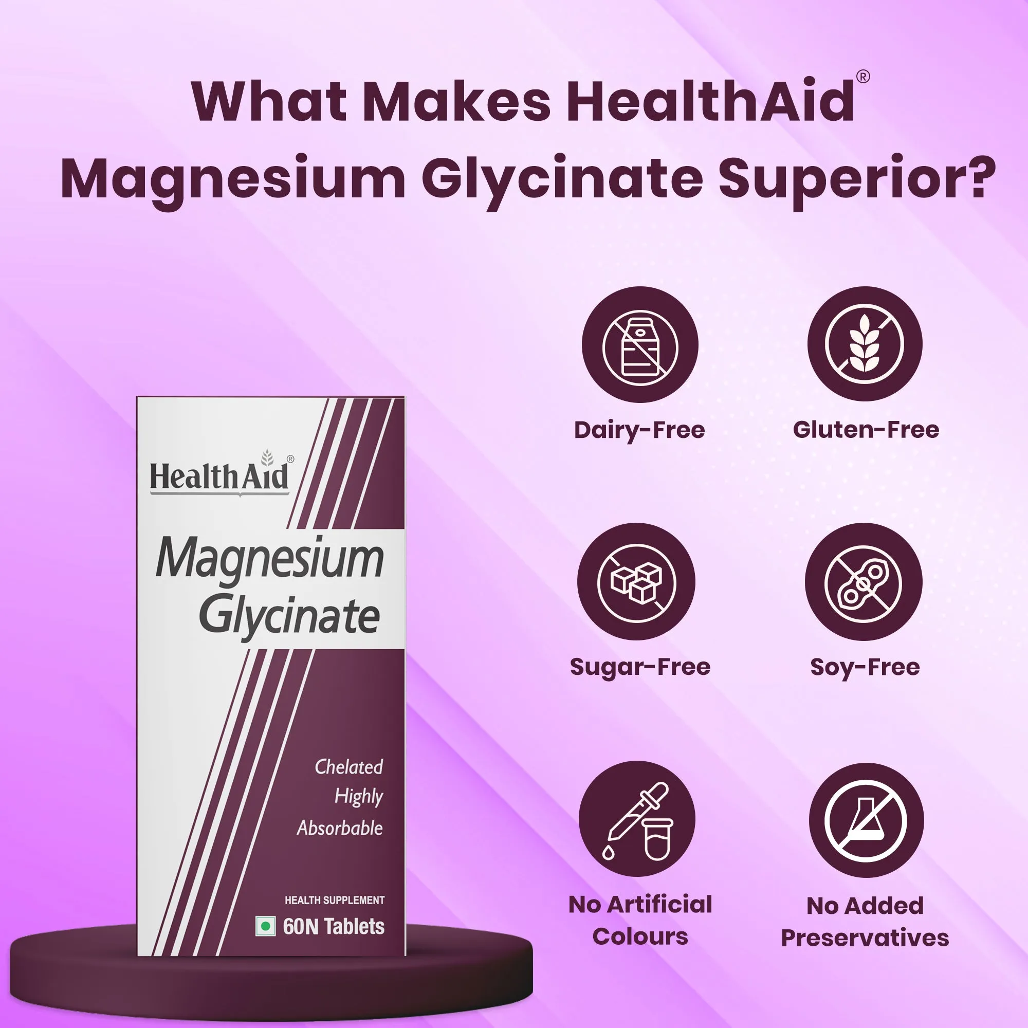 HealthAid Magnesium Glycinate with Zinc