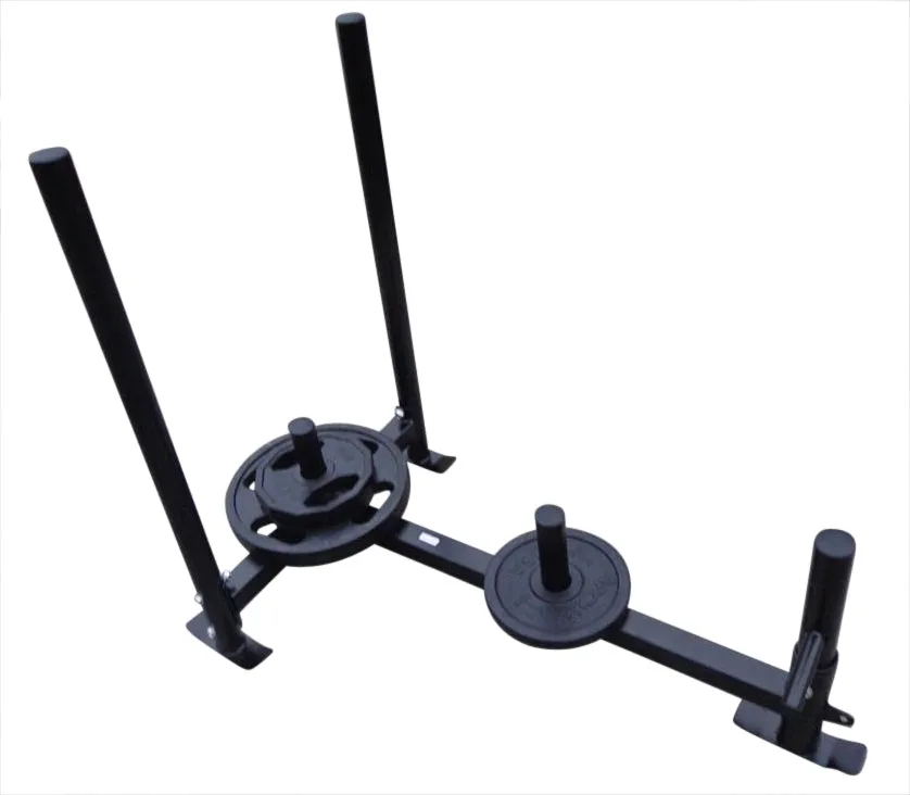 Heavy Duty Portable Gym Sled with Harness, Full Metal