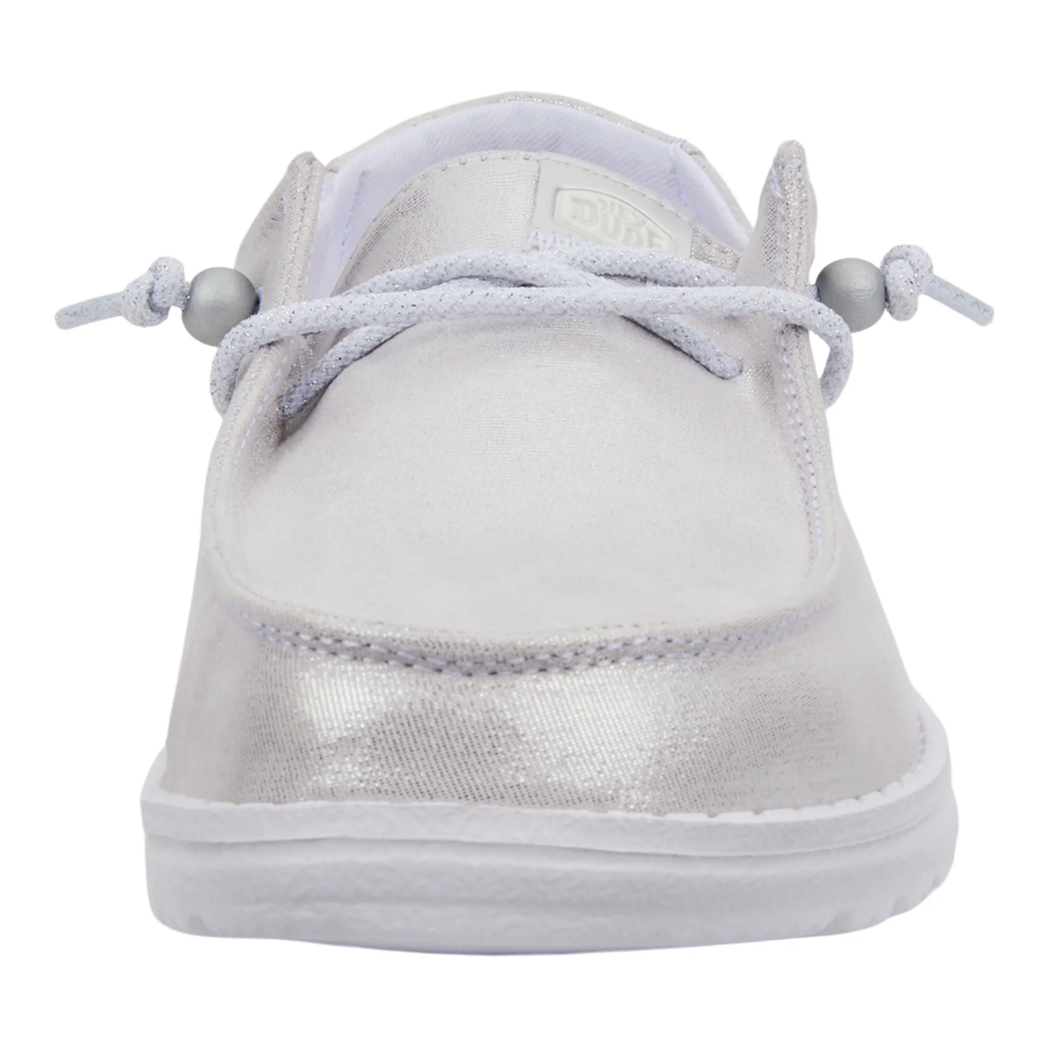 Hey Dude Women's Wendy Metallic Silver Shoes