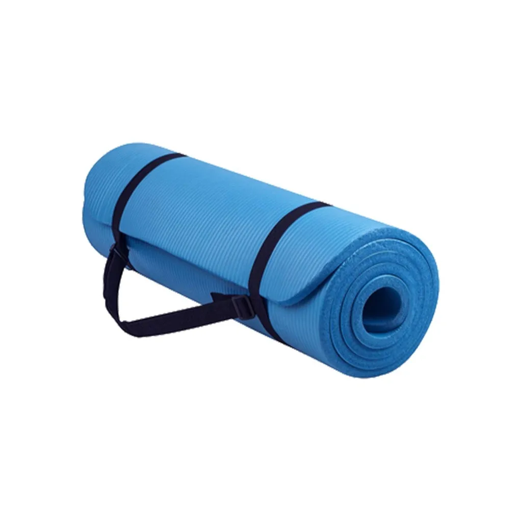 High-Density Non-Slip 1.5CM Yoga Mat, Blue - Verpeak