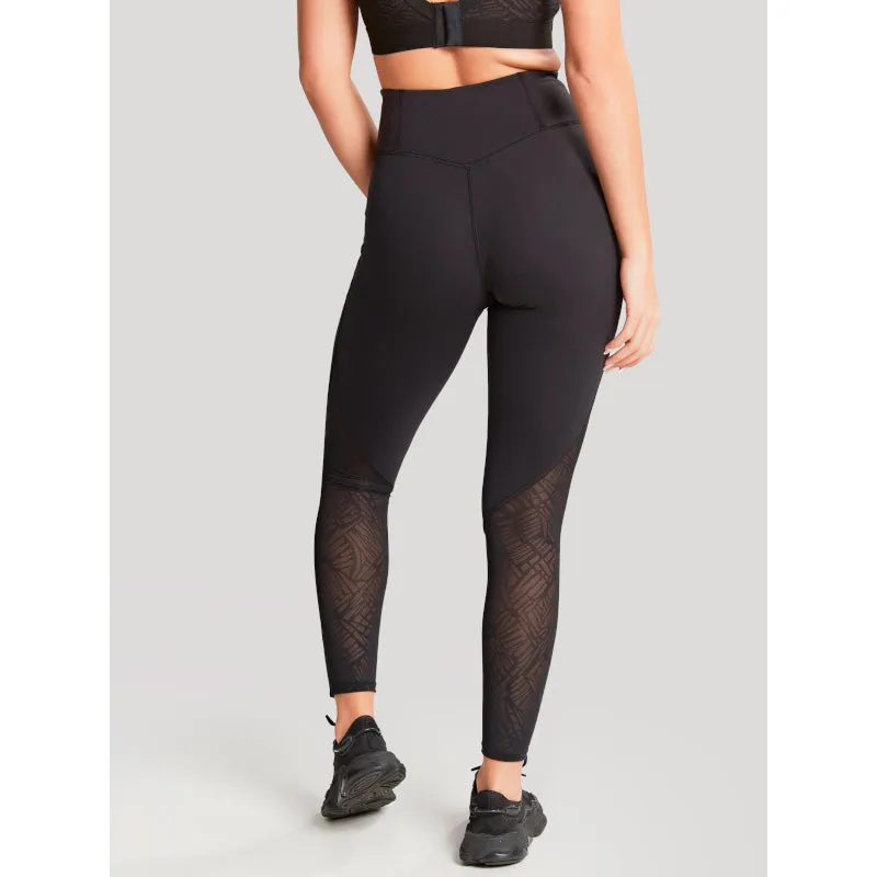 High Waist Exercise Leggings Black - Panache Sport