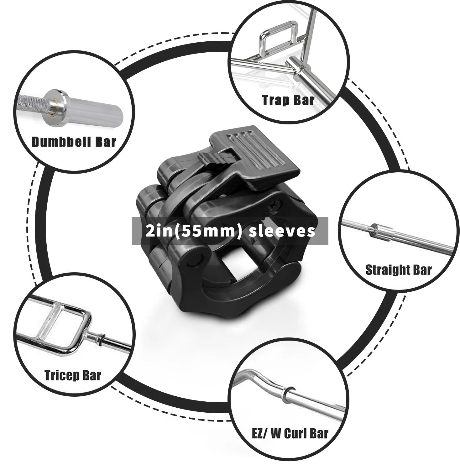 IFAST Olympic Barbell Clips Pair