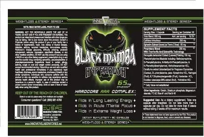 Innovative Laboratories Black Hyper Rush Fat Burner -Pack Of 90 Capsules