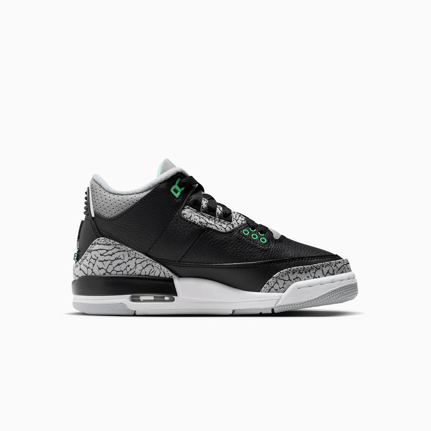 Kid's Air Jordan 3 Retro "Green Glow" Grade School