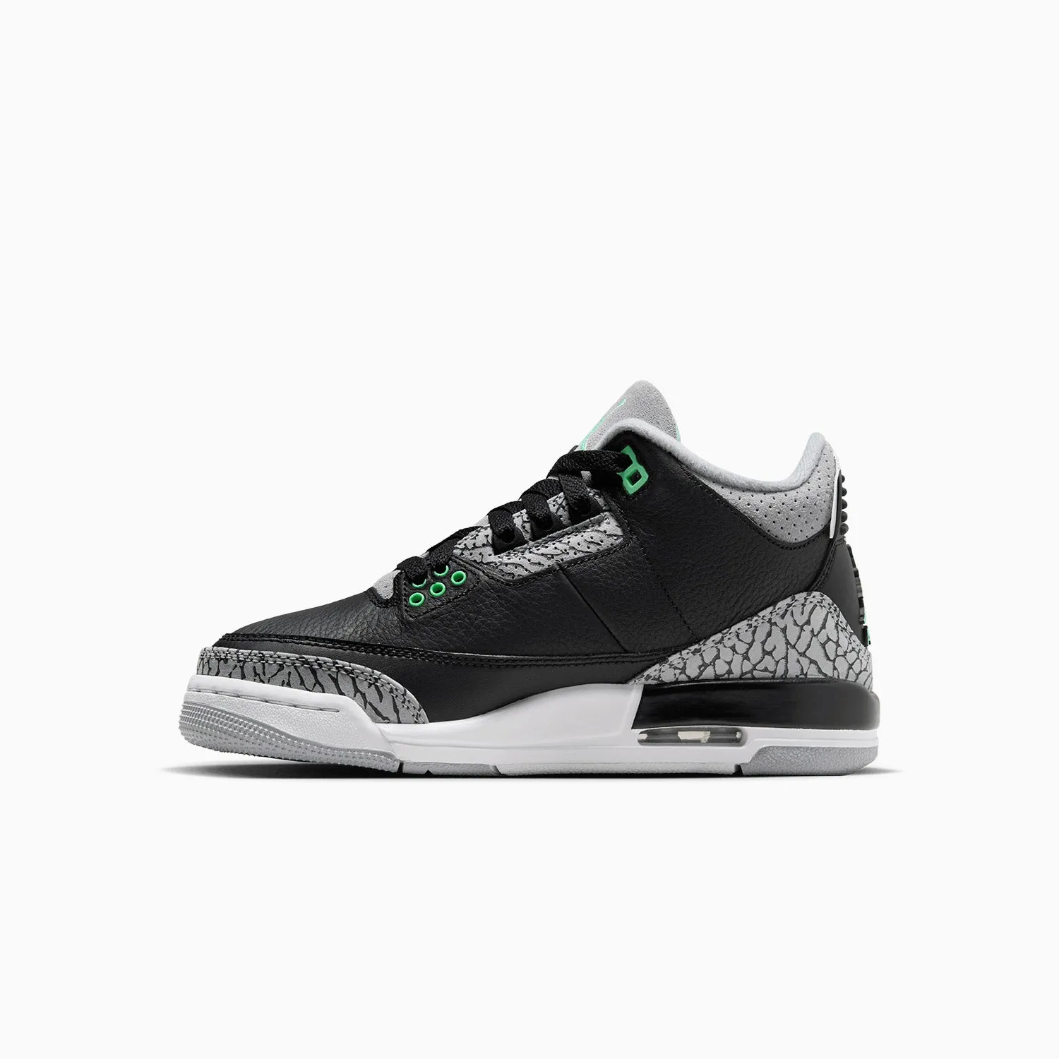 Kid's Air Jordan 3 Retro "Green Glow" Grade School