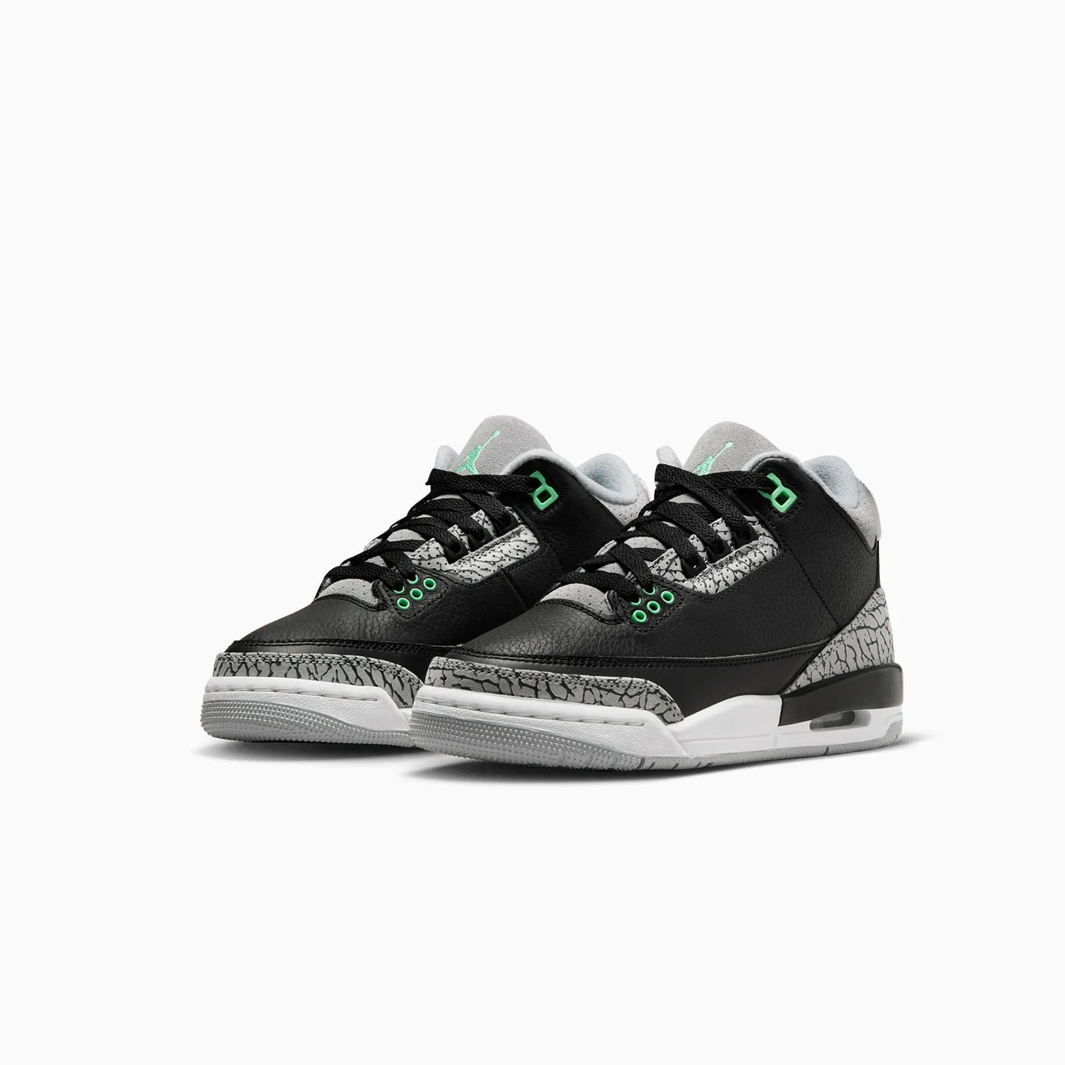 Kid's Air Jordan 3 Retro "Green Glow" Grade School