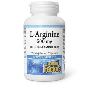 L-Arginine Amino Acid 500 mg Vegetarian Capsules