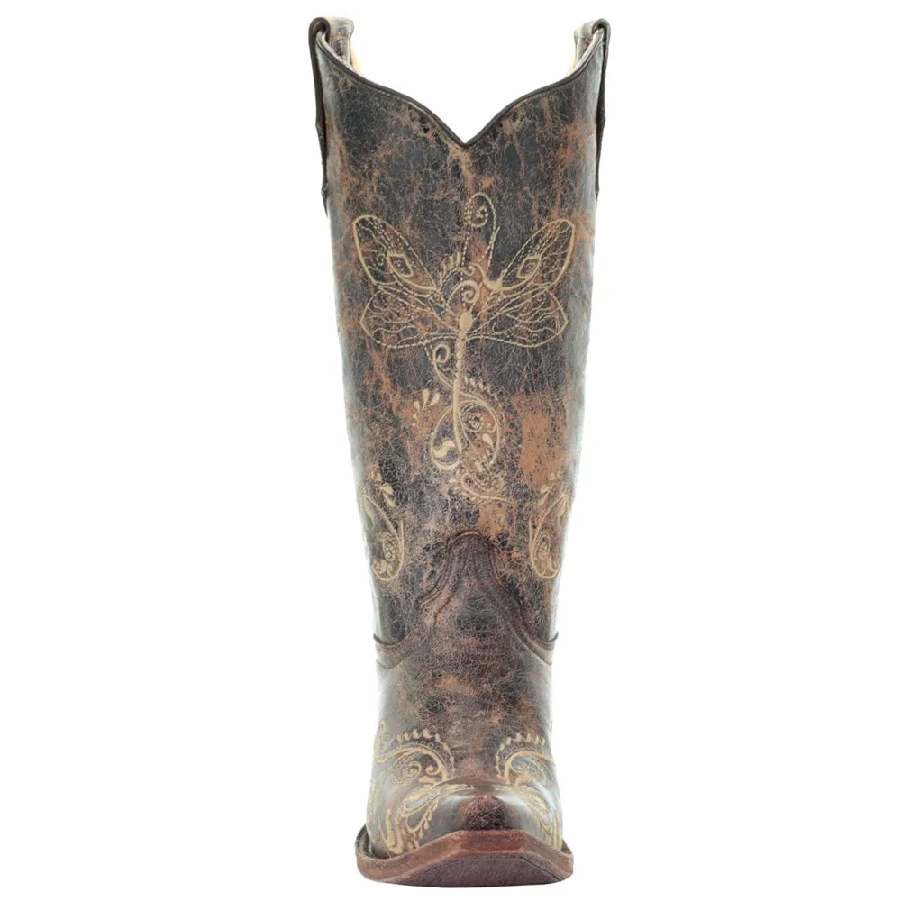 L5001 Embroidery Snip Toe Cowboy Boots