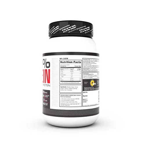 Labrada 100% CASEIN Micellar Casein Protein (24g Slow-Release Protein, 0g Sugar, No Artificial Colors, 29 Servings) - 2.2 lbs (1kg) (Dutch Chocolate)