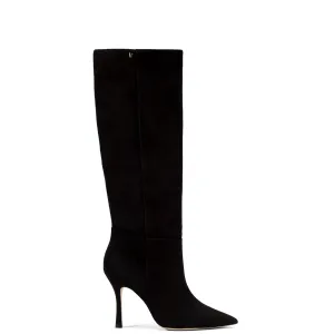 Larroude Kate Boot In Black Suede