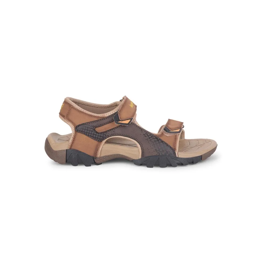 Leap7x By Liberty Mens ALBANIA Tan Sporty Casual Sandal