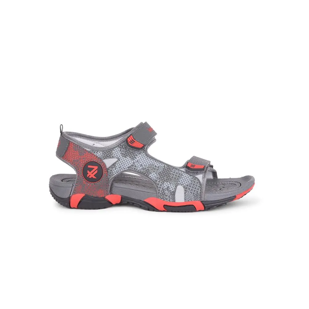 Leap7x By Liberty Mens ANDORRA Grey Sporty Casual Sandal